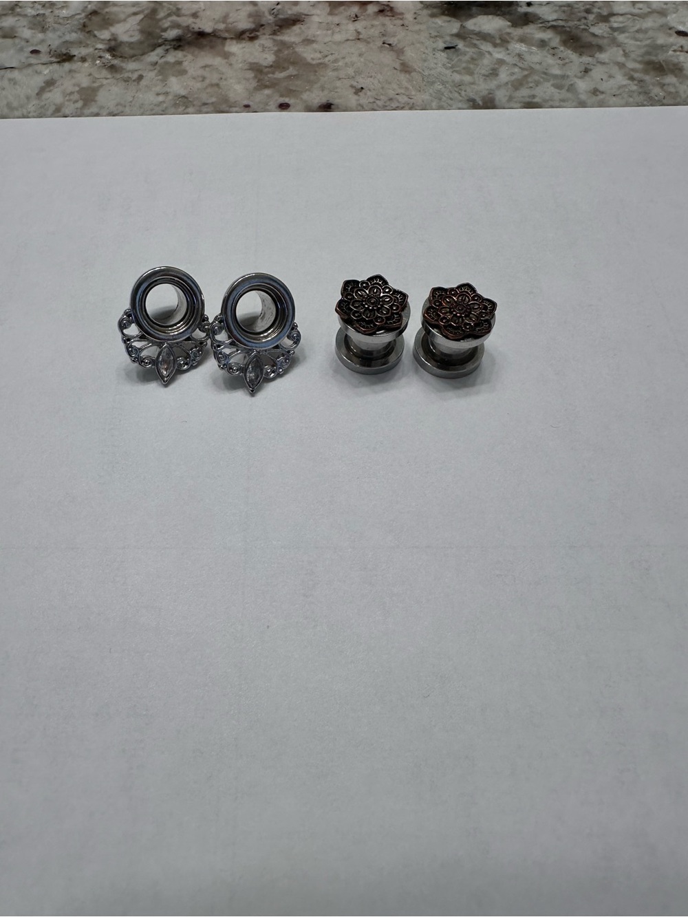 Size 0g 8mm Stainless steel Tunnel Plug Earrings - single flair